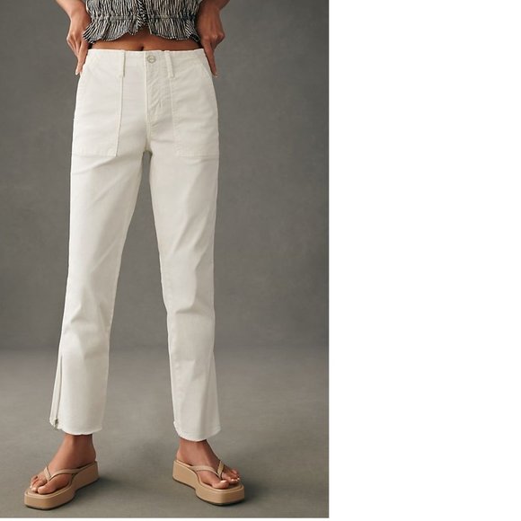 Anthropologie Sanctuary Peace Maker Crop Pants size 30 new white color - Picture 3 of 6